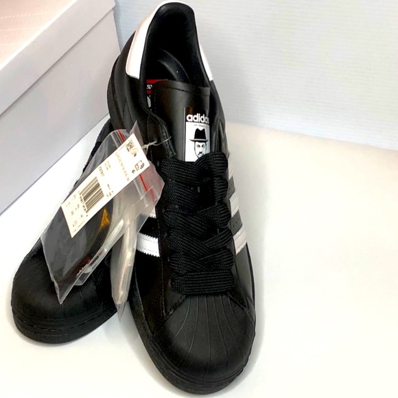 Adidas Superstar 50 Men’s Size10 Run DMC Black & White Sneakers - Picture 2 of 11